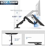 VIVO Célibataire 17 à 32 inch Moniteur Hauteur réglable Contrebalance Arm mécanique Support de bureau, Classique, Universel VESA Montez, STAND-V001O