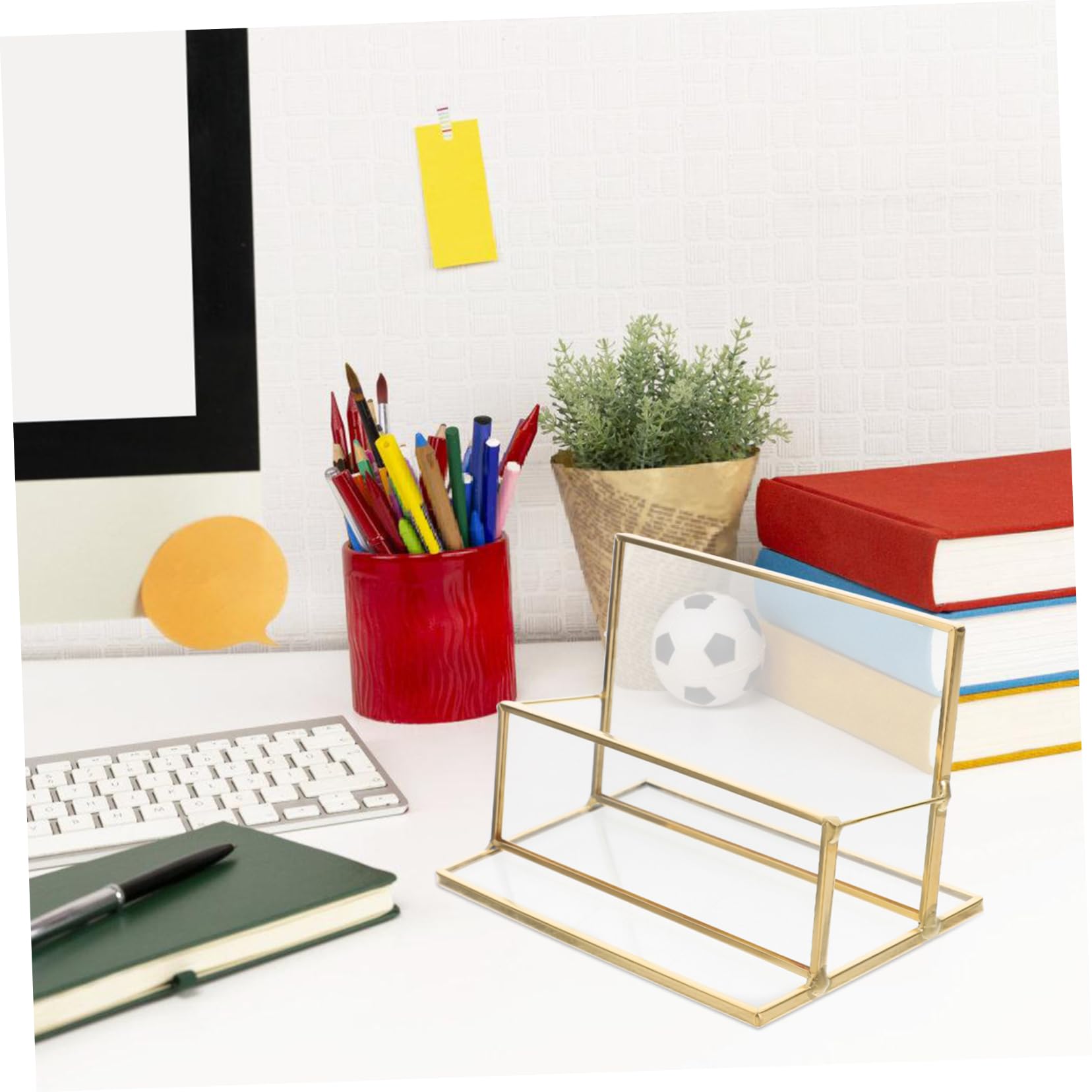 NUOBESTY 3 Sztuki Przezroczyste Etui Na Wizytówki Organizer Na Wizytówki Uchwyt Na Karty Organizer Na Biurko Etui Do Przechowywania Kart Uchwyt Na Wizytówki Podstawa Na Wizytówki Etui Do