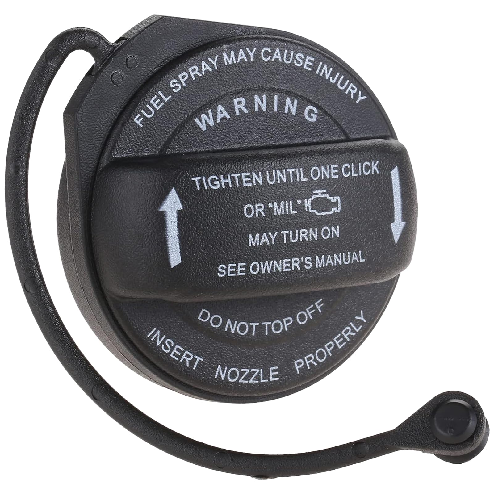 Gas Cap, Fuel Cap with Retaining Strap Replace 8K0201550N, 8K0-201-550-N, 8K0 201 550 N Compatible with Audi - A4, A4 Quattro, A5, A5 Quattro, A8 Quattro, Q5, RS5, S4, S5, S8, SQ5, allroad