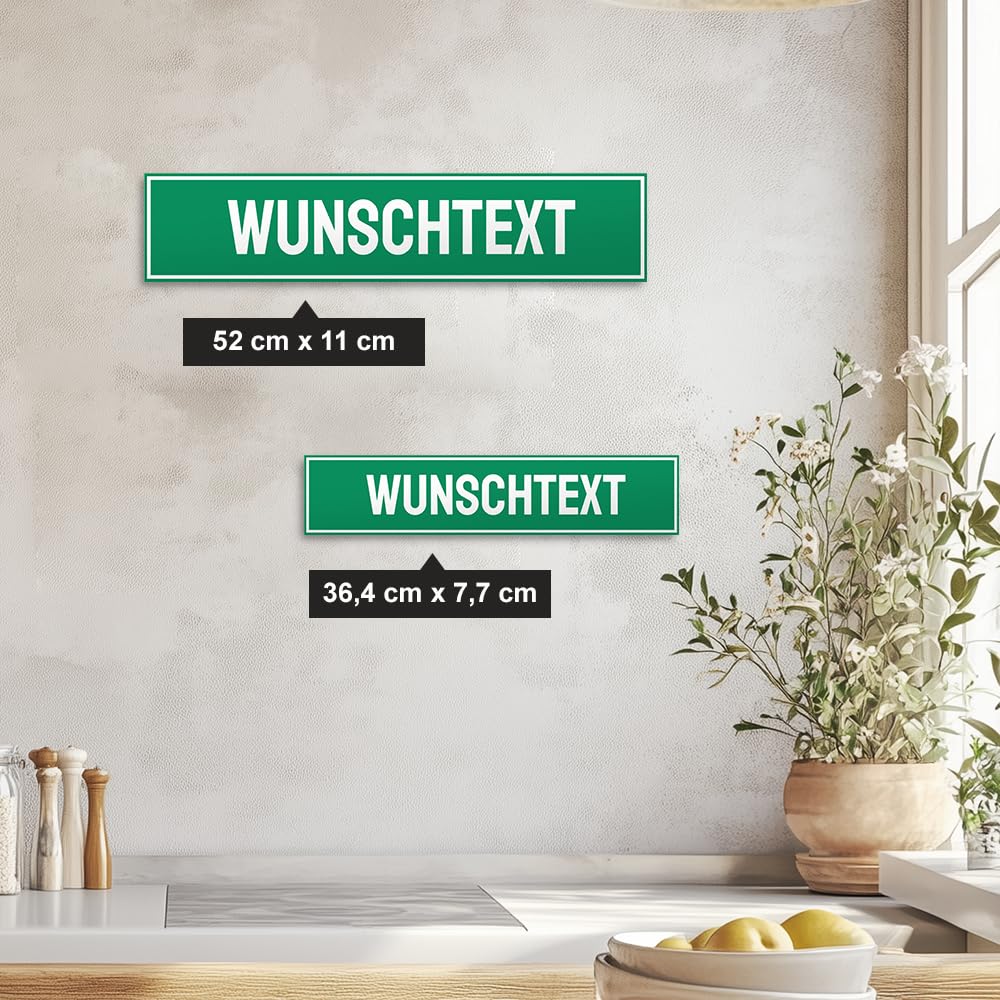 Personalisiertes Straßenschild Mit Eigenem Text - Lustige Deko Für Haus & Garten