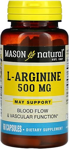 Cápsulas de L-Arginina de Mason, 500 mg, 60 unidades