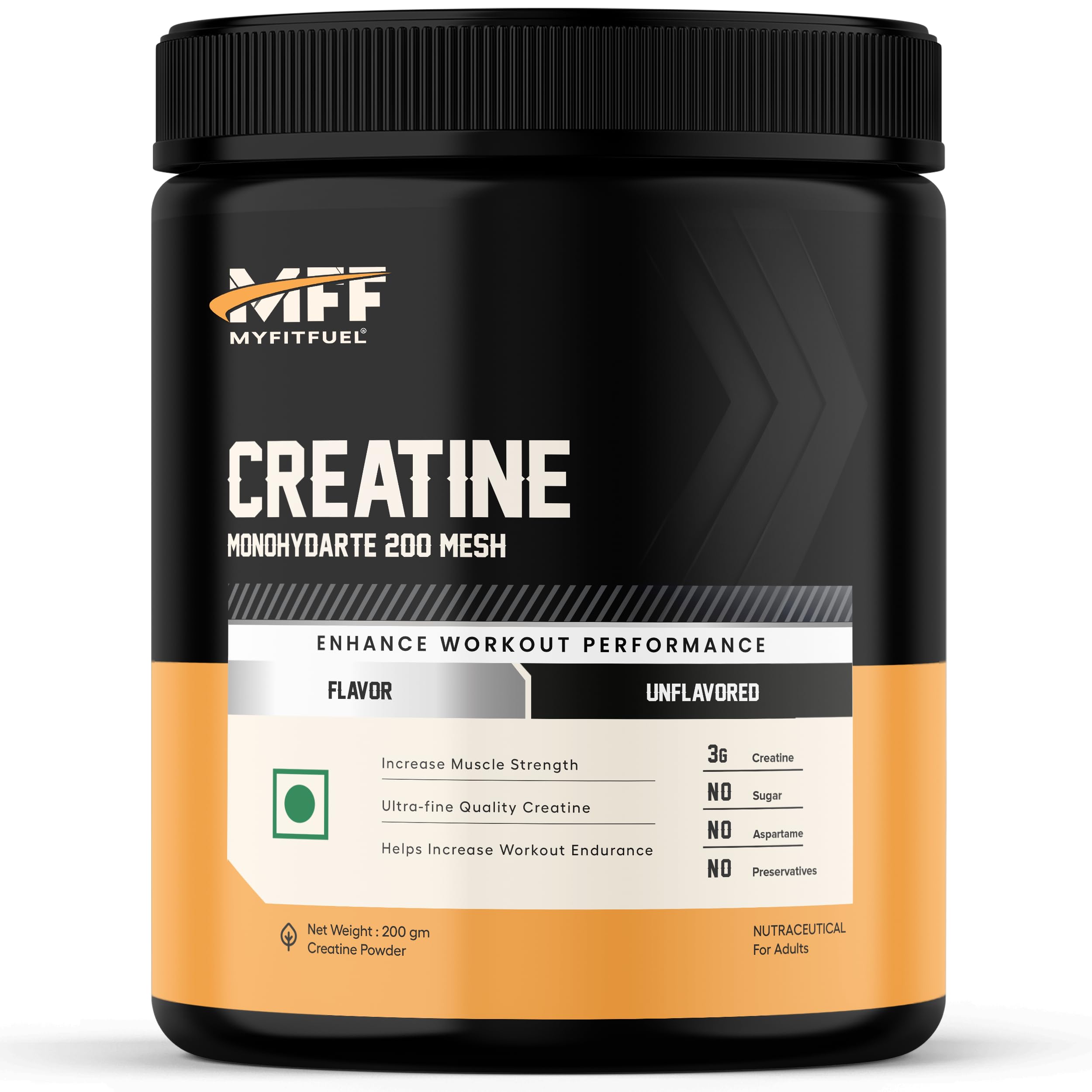 MyFitFuel Micronized Creatine Monohydrate (200 Mesh - Easily Absorbed by Body) | 200 gm, (Natural)-image-19