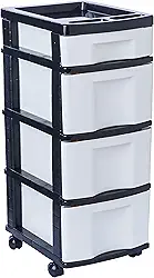 Gaveteiro Plástico Branco 4 Gavetas Agraplast 943