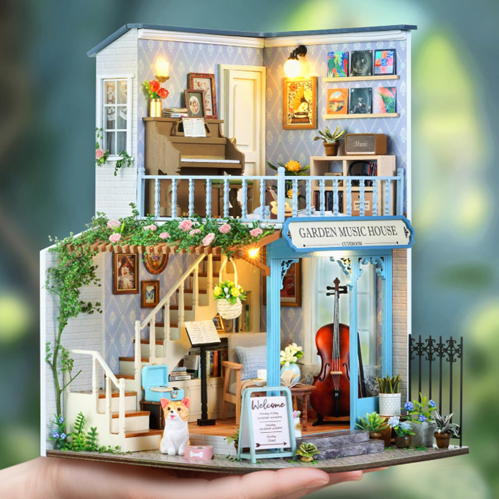 Kit Mini Casa Bambola Giocattoli Artigianali in Legno, Attività di
