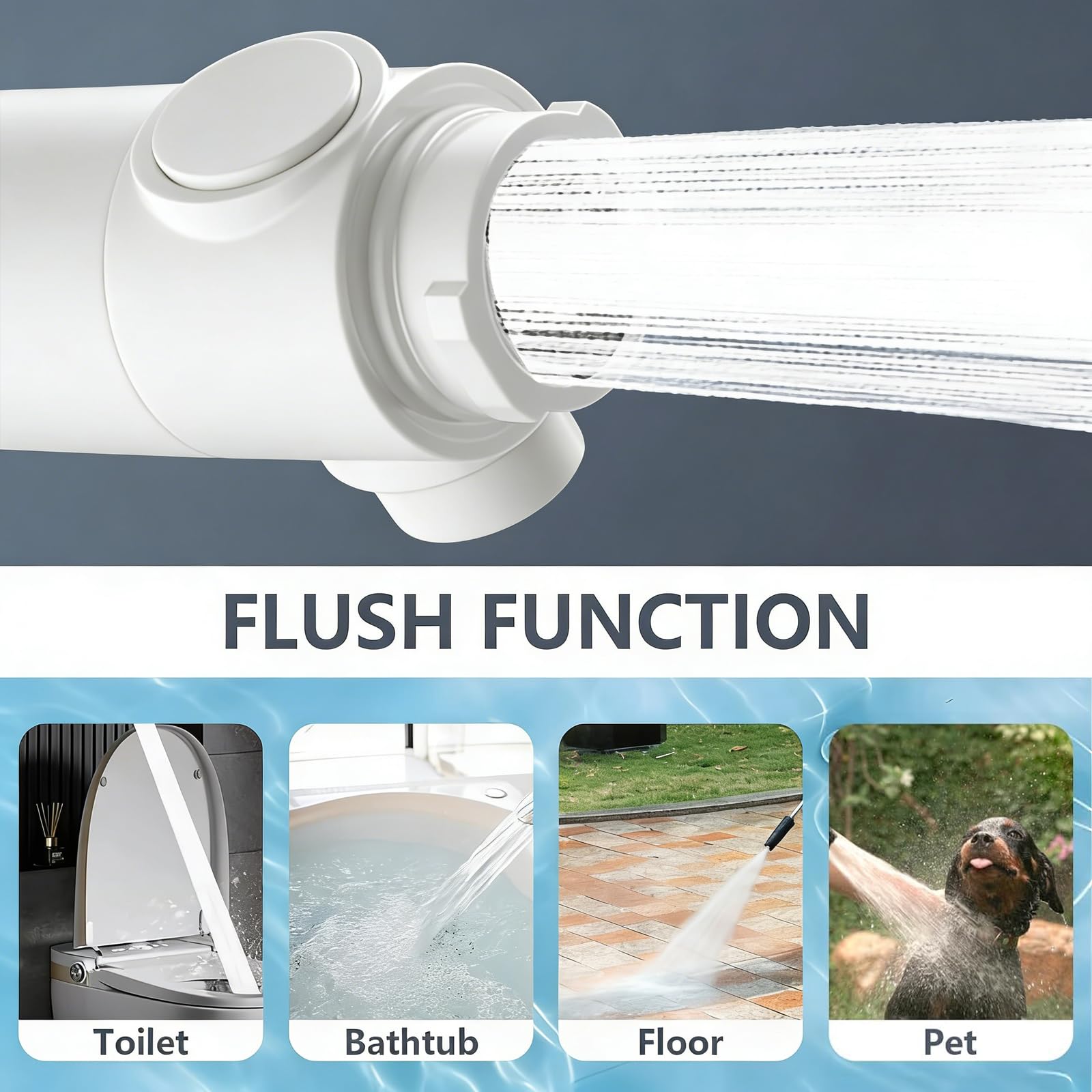 BENTRIP Soffione doccia ad alta pressione con filtro ad acqua dura con filtro a 15 fasi e 3 cartucce filtranti extra, 3+1 modalità di spruzzo, con tubo in PVC, soffione doccia massaggiante portatile
