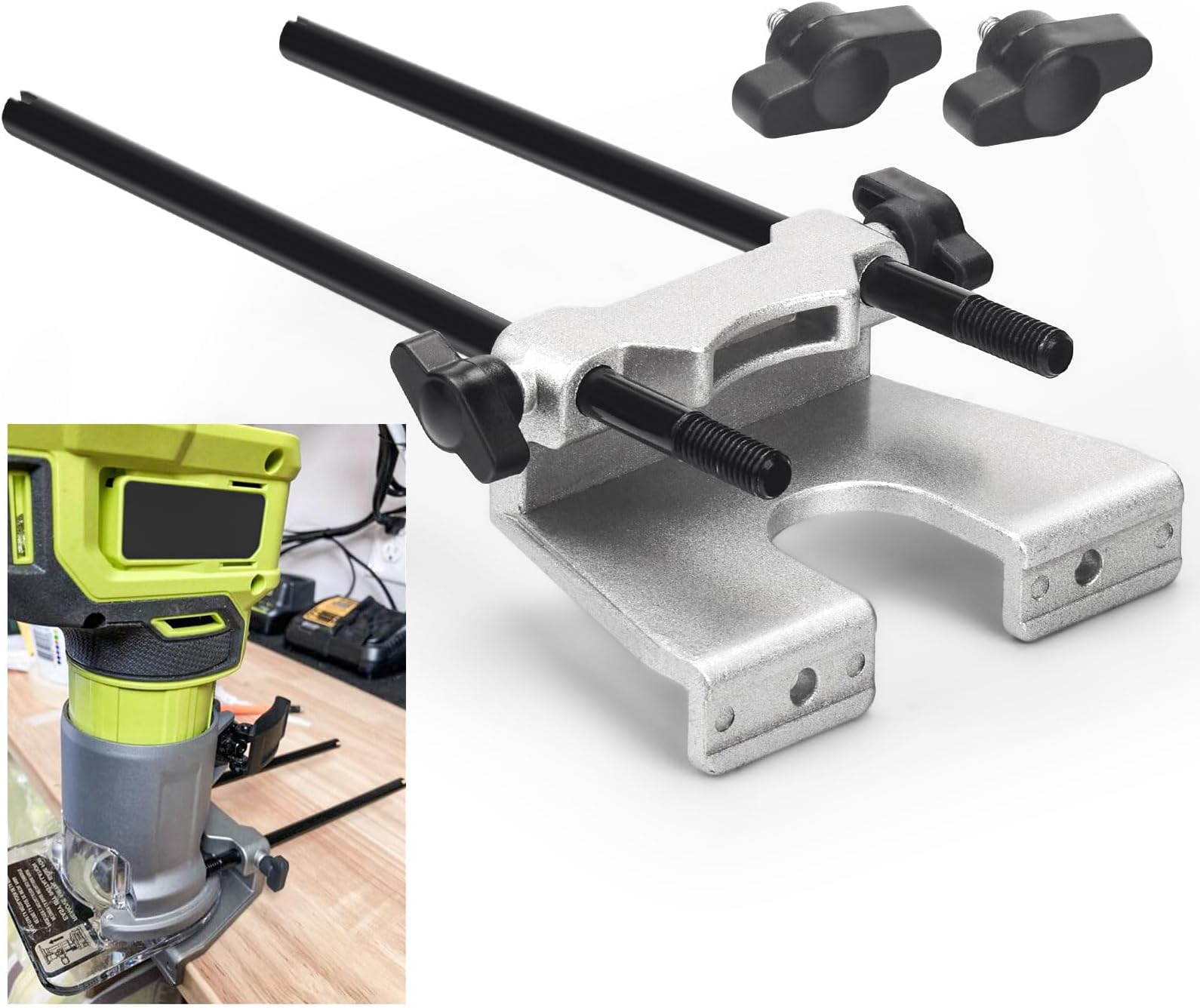 204358001 Edge Guide Assembly/Trim Router Edge Guide - by Ohoho - Compatible with Ryobi Router Edge Guide - Fits Model P601 PCL424B PCL424