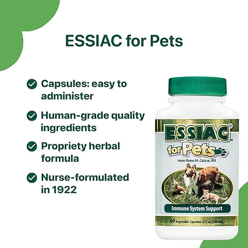 Miniatura 4 de essiac Internacional Suplemento Herbal para mascotas 60Cápsulas