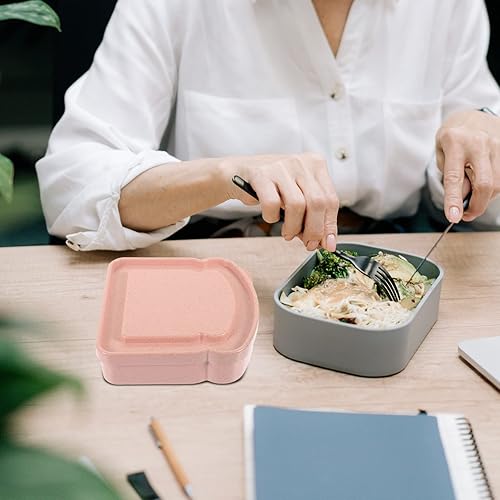 Miniatura 8 de Sandwich Keeper - 4 recipientes para sándwiches con tapa, cajas de picnic para camping, pan, tostadas, contenedores de almacenamiento portátiles