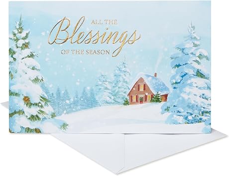 American Greetings Religious Christmas Cards Boxed with Envelopes, Year of Good Cheer 14-Count
