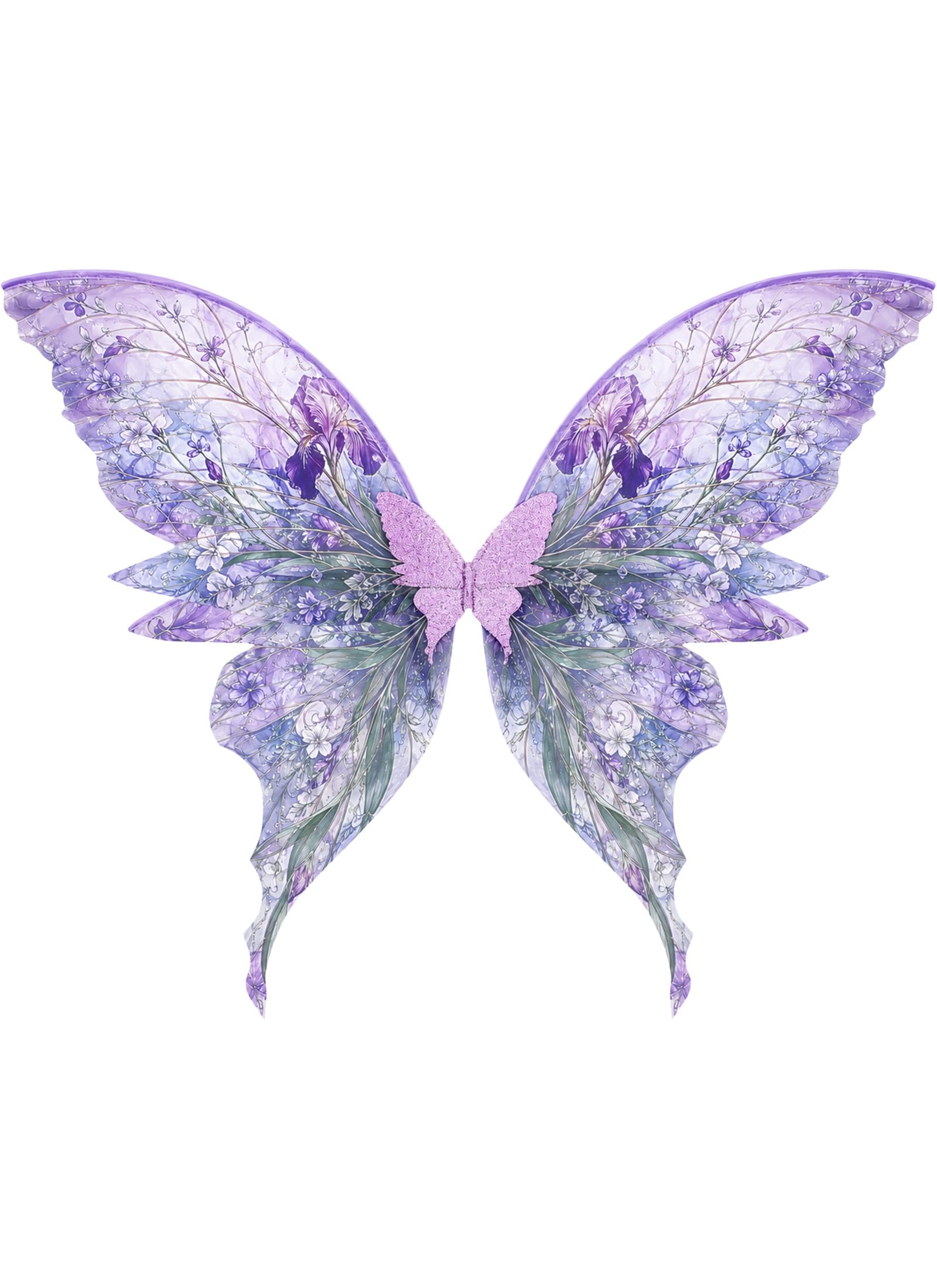 ETOFETE Fairy Wings Adult Butterfly Costume Halloween Fancy Dress, Purple