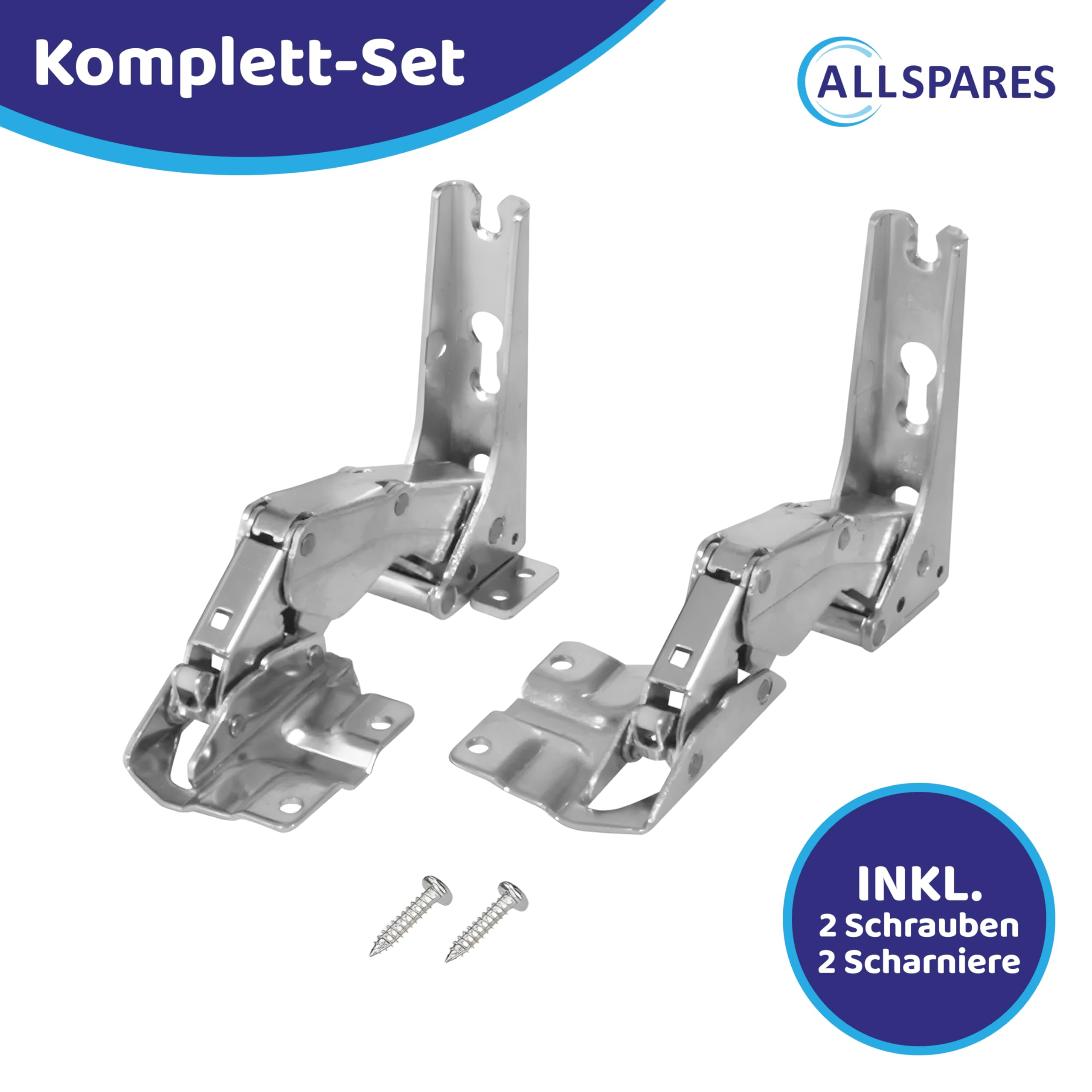 AllSpares 142995 Set Scharniersatz, Metall