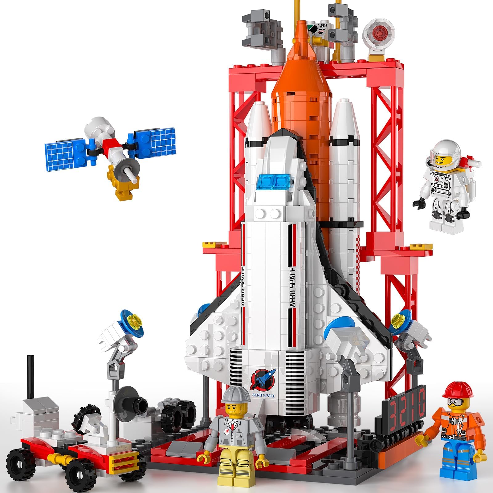 Space Exploration Shuttle Toys for 6 7 8 9 10 11 12 Year Old Boys STEM Building kit Toys,Space Rocket Toy Creative & Educational Gift 6-12 Years Girls