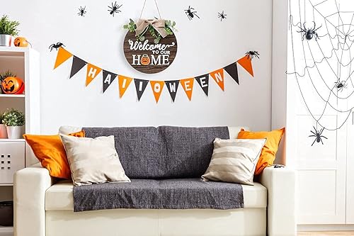 Miniatura 5 de Letrero de bienvenida de madera intercambiable, decoración rústica para porche para casa de campo al aire libre, adecuado para vacaciones de