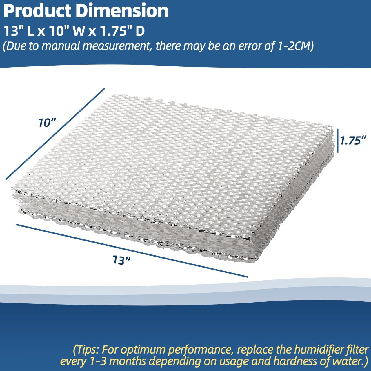 45 Humidifier Filter Pad Water Panel Replacement Compatible with Aprilaire Whole House Humidifier Models 400, 400A, 400M Humidifier Parts & Accessories (Pack of 2)