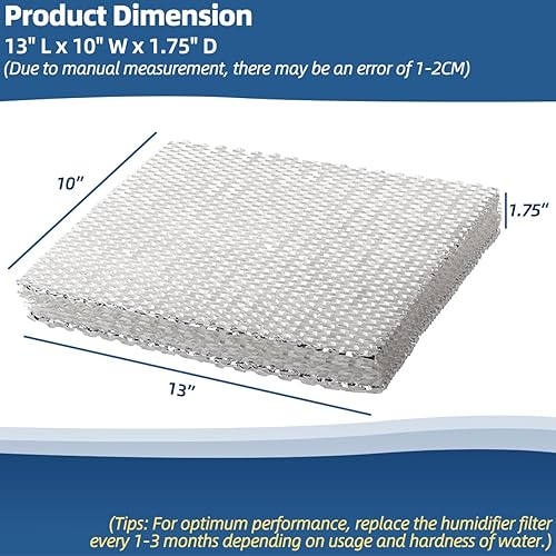 Miniatura 2 de 45 almohadillas de filtro de humidificador de repuesto para panel de agua compatible con modelos de humidificador Aprilaire para toda la casa 400,