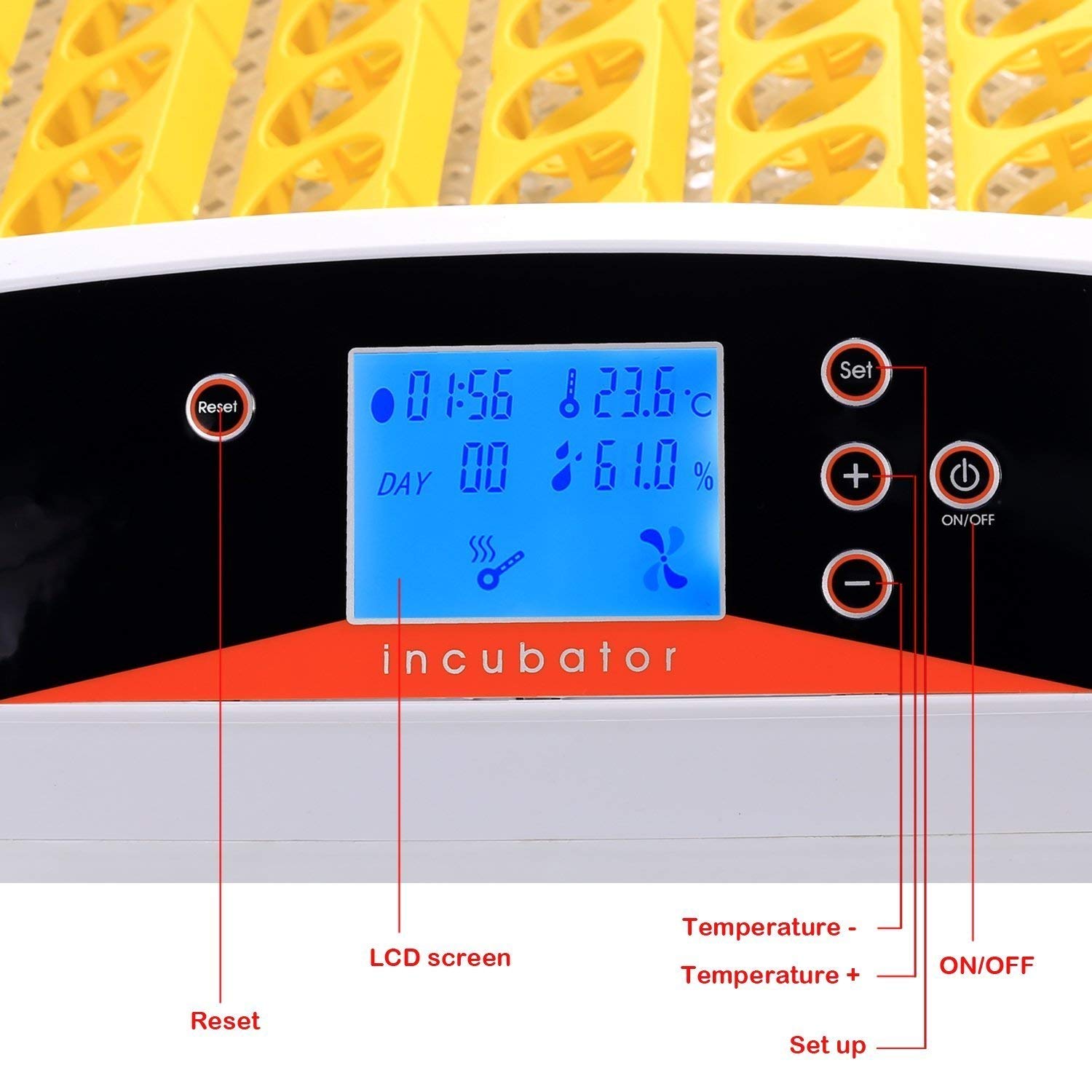 Ridgeyard 56 Huevos Incubadora Hatcher Control de temperatura ...