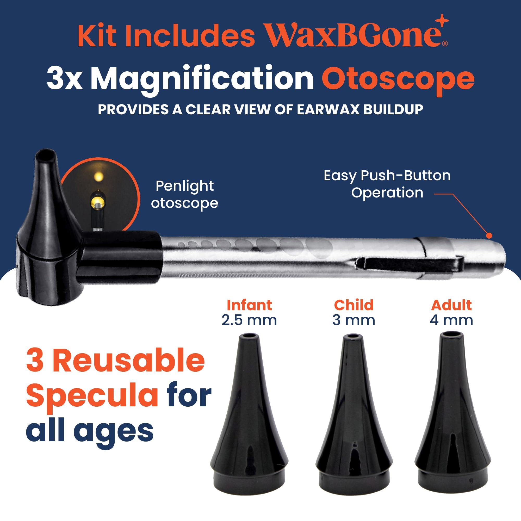 WaxBgone Complete Ear Wax Removal Kit, Otoscope & Ear Drops, Premium Kit — Amazon image 7