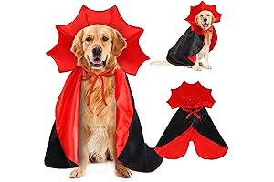 Halloween Dog Vampire Costume, Large Pet Cloak Devil Costume