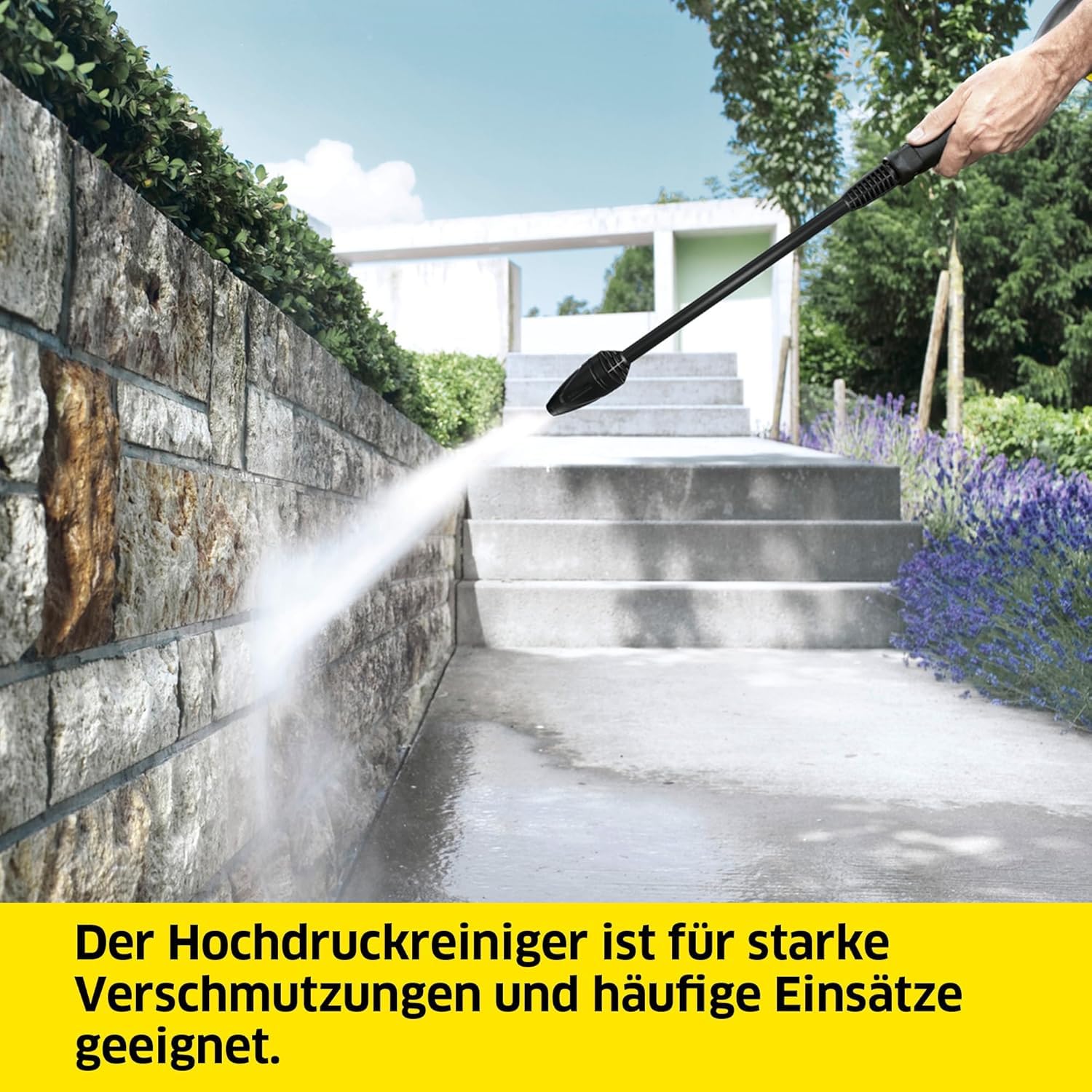 Kärcher Hochdruckreiniger K 7 Premium Power, Druck: max. 180 bar, Fördermenge: 600 l/h, Flächenleistung: 60 m²/h, Gewicht: 17,9 kg, Flex-Hochdruckschlauch, Dreckfräser, Strahlrohr