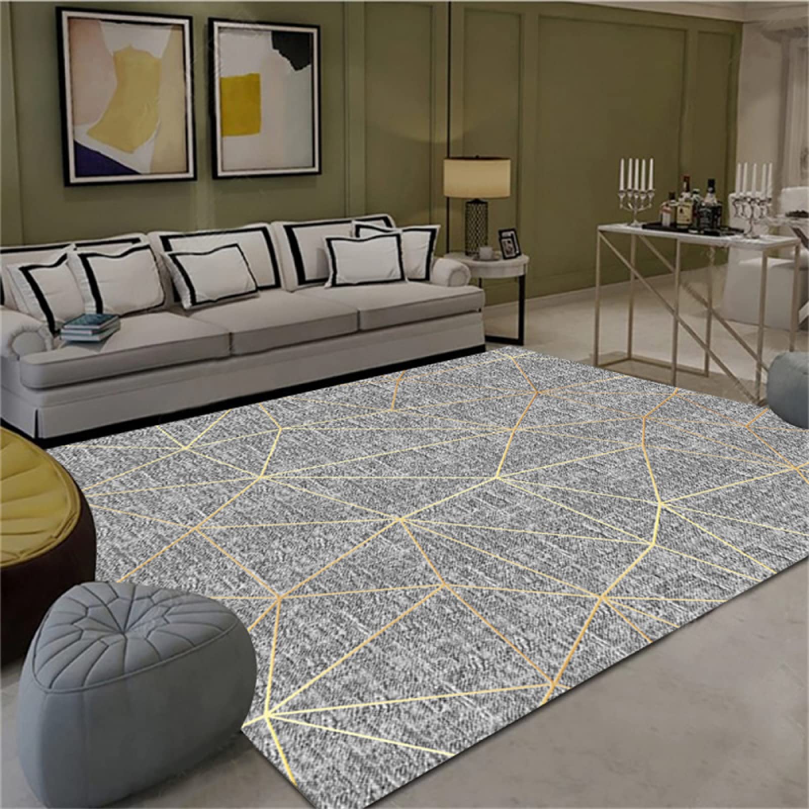 Tapis de salon doux en polaire cristal pour créer un coin lecture cosy