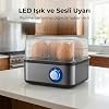 Yumurta Pişirme Makinesi, Sesli Uyarı Sistemi, 3 Farklı Kıvam Ayarı, 8 Yumurta Haşlama ve 4 Yumurta Pişirme Kapasitesi, 500W Güçlü Motor, Ev Ofis Kullanımına Uygun Otomatik Yumurta Haşlama Cihazı