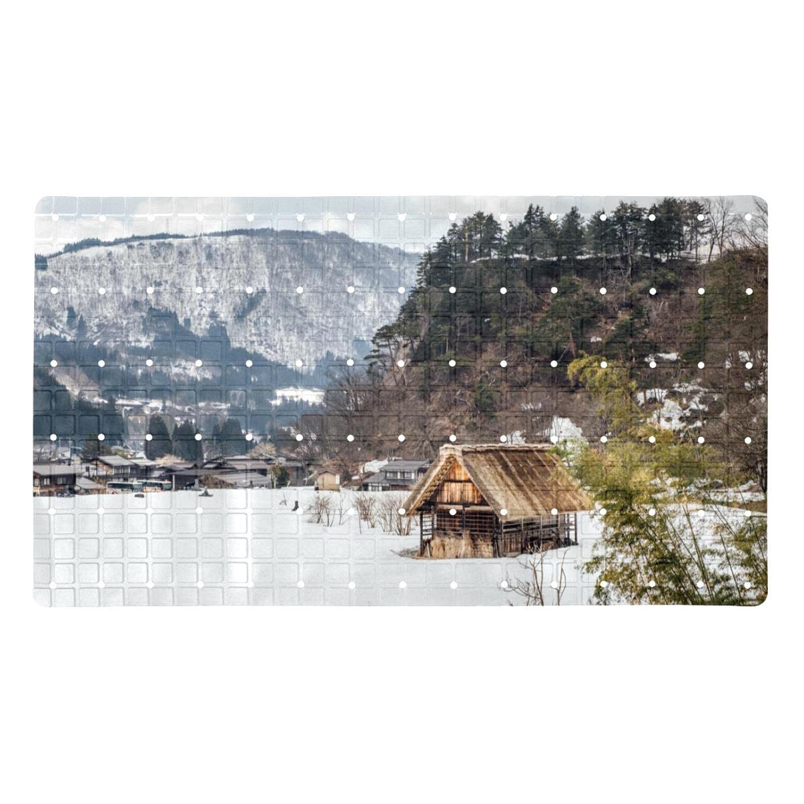 Tapis de bain Snow 71x40 cm avec 120 ventouses de sécurité