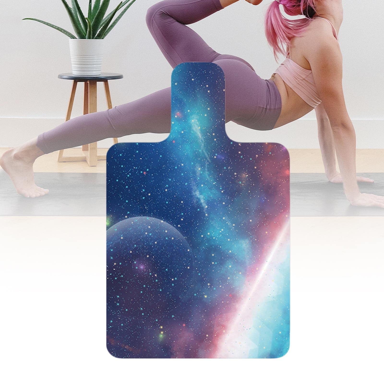 Tapete reformador de pilates con mango absorbente de sudor, accesorios suaves para casa, clase y gimnasio, 61 x 99,6 cm, estilo D, 61 x 99,6 cm