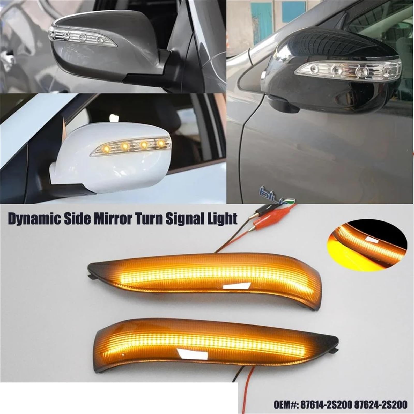 Pour Hyundai Pour Tucson 2010-2013 Miroir Clignotant Lampe Lumière
