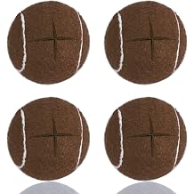 Premium Precut Tennis Balls Walkers 4 Pcs Balls with Precut Opening for Easy Installation,Walker Accessories for Seniors Fit Most Walkers,for Furniture Legs and Floor Protection