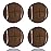 Mloowa Precut Tennis Balls for Walkers 4 Pcs Balls with Precut Opening for Easy Installation,Walker Accessories for Seniors Fit Most Walkers,for Furniture Legs and Floor Protection (Brown)