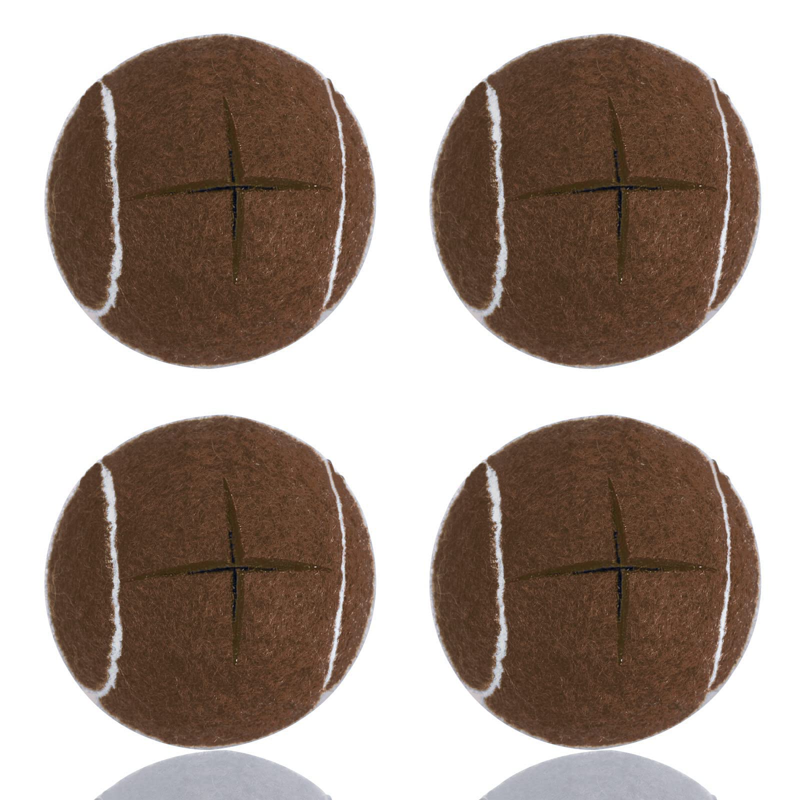 Premium Precut Tennis Balls Walkers 4 Pcs Balls with Precut Opening for Easy Installation,Walker Accessories for Seniors Fit Most Walkers,for Furniture Legs and Floor Protection