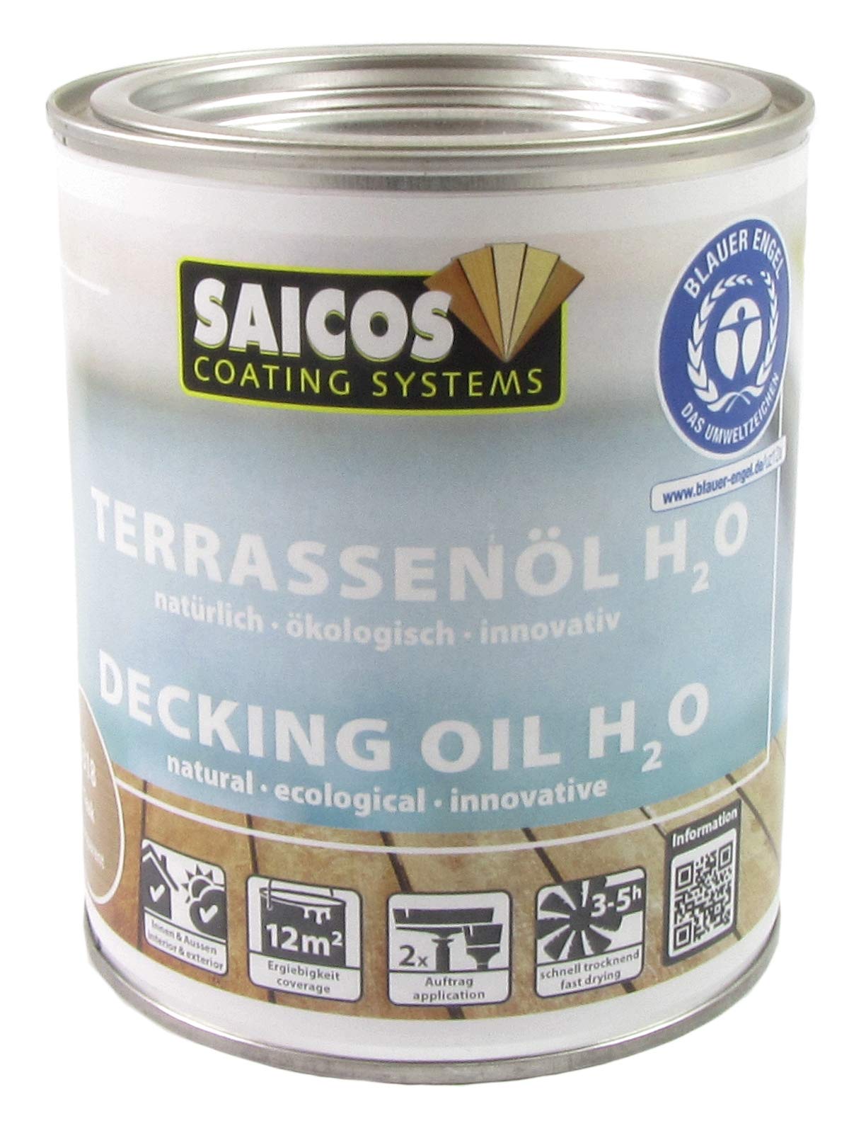 Saicos Terrassenöl H²O Bangkirai 0,75 l