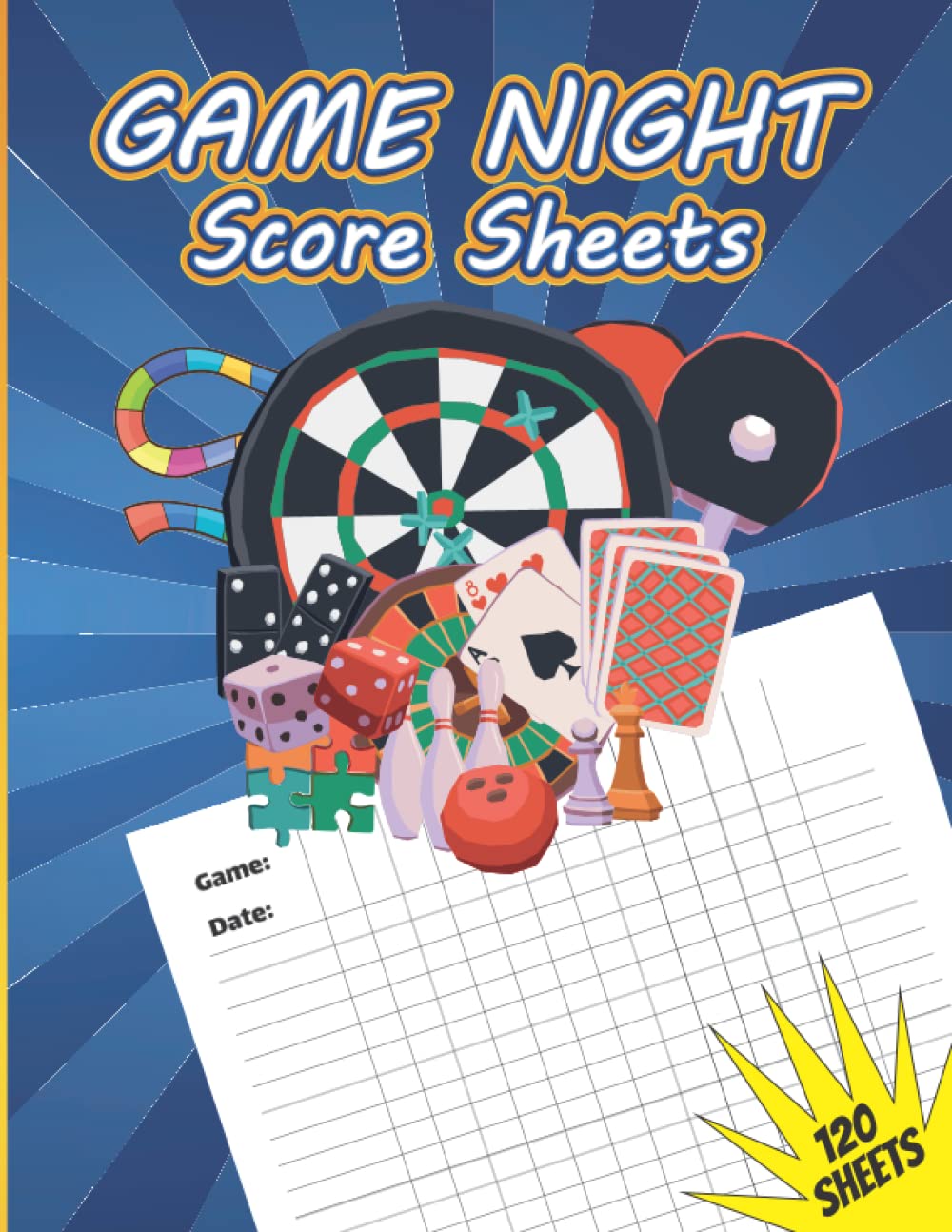 Game Night Score Sheets: 120 Game Night Score Pads For Family Games  8.5"x11", Large Keeping Book | Notebook And Journal For Cards Games, Board  Games, Dice Games : Publishing, Hind: Amazon.de: Bücher
