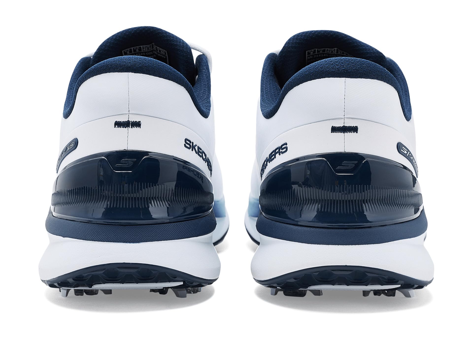 Skechers Golf Blade Tour SL, Zapatos de Golf para Hombre, Estándar (Blanco/Azul Marino, Sistema Tallas Calzado EU, Adulto, Números, Mediano, 43)