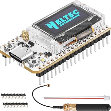 ESP32 LoRa V3 Development Board with 0.96" OLED Display SX1262 CP2102 Module Board with 863-928MHz Antenna for Arduino Meshtastic LoRawan IoT Intelligent Scenes