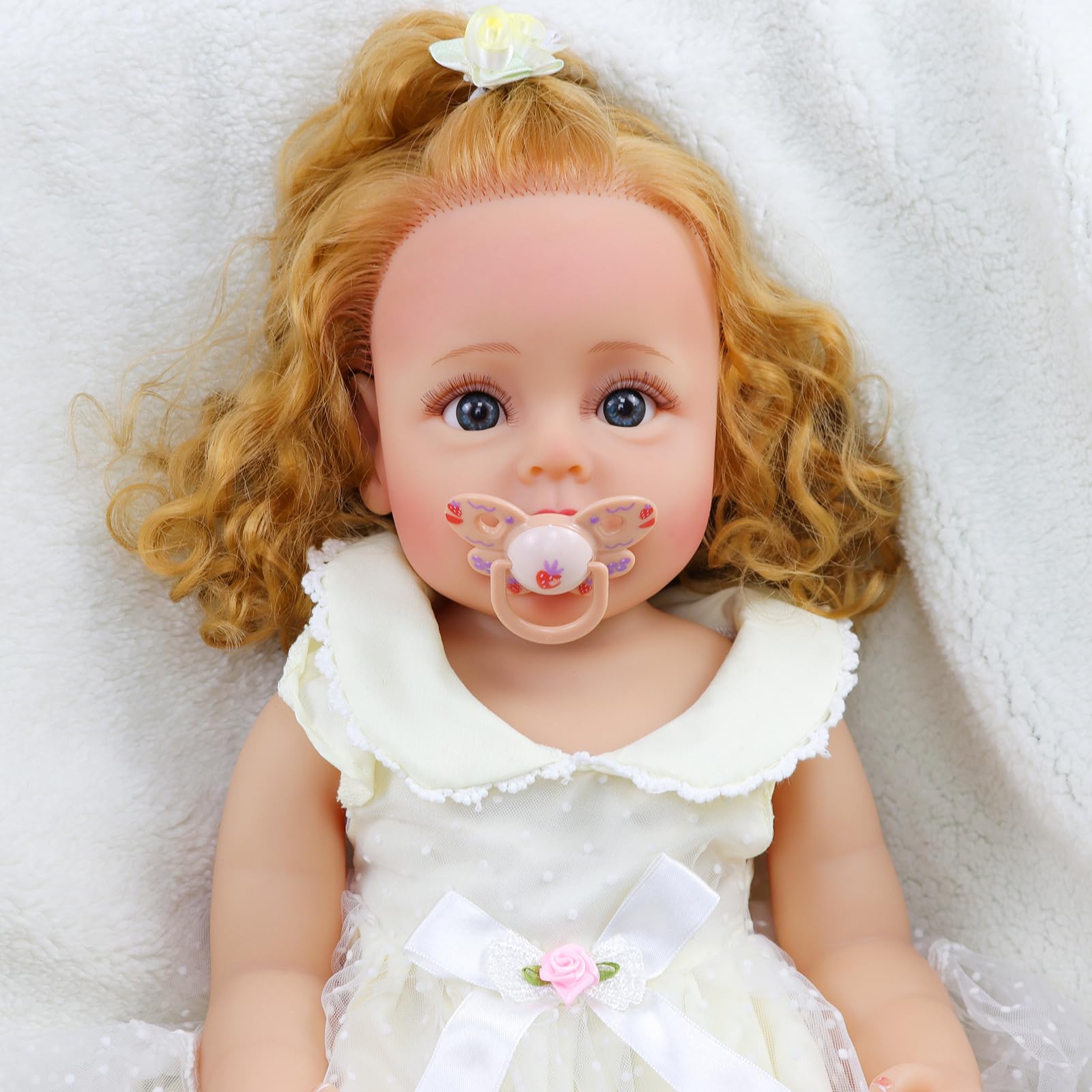 Photo 1 of JRLCGYP 22 Inch Reborn Baby Doll Girl Realistic Silicone Vinyl Full Body