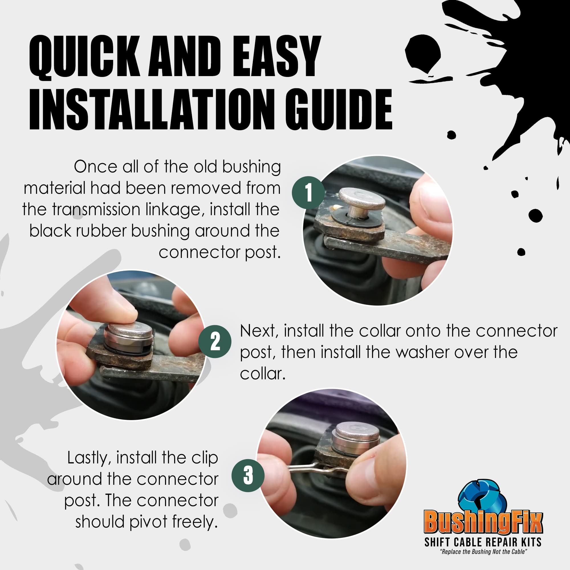 Amazon.com: BushingFix RX1Kit Transmission Shift Linkage Repair
