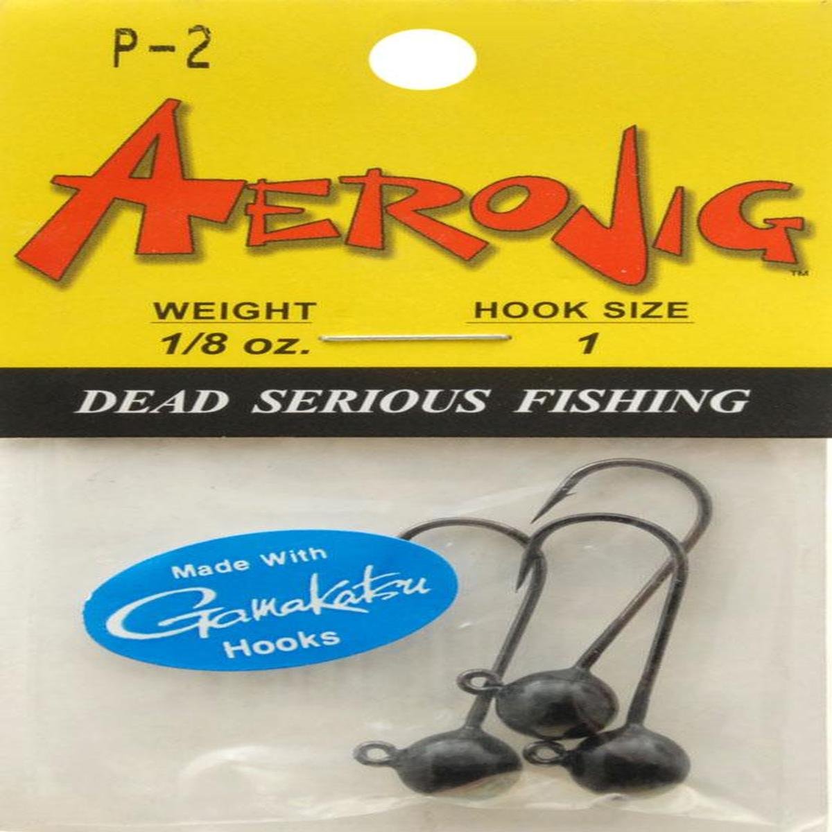 AeroJigCompany Aero Jig Fishing Equipment, 1/8 oz, Black
