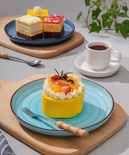 Miniatura 5 de Sweese Juego de 6 platos llanos de 10 pulgadas y platos de postre de 7.4 pulgadas