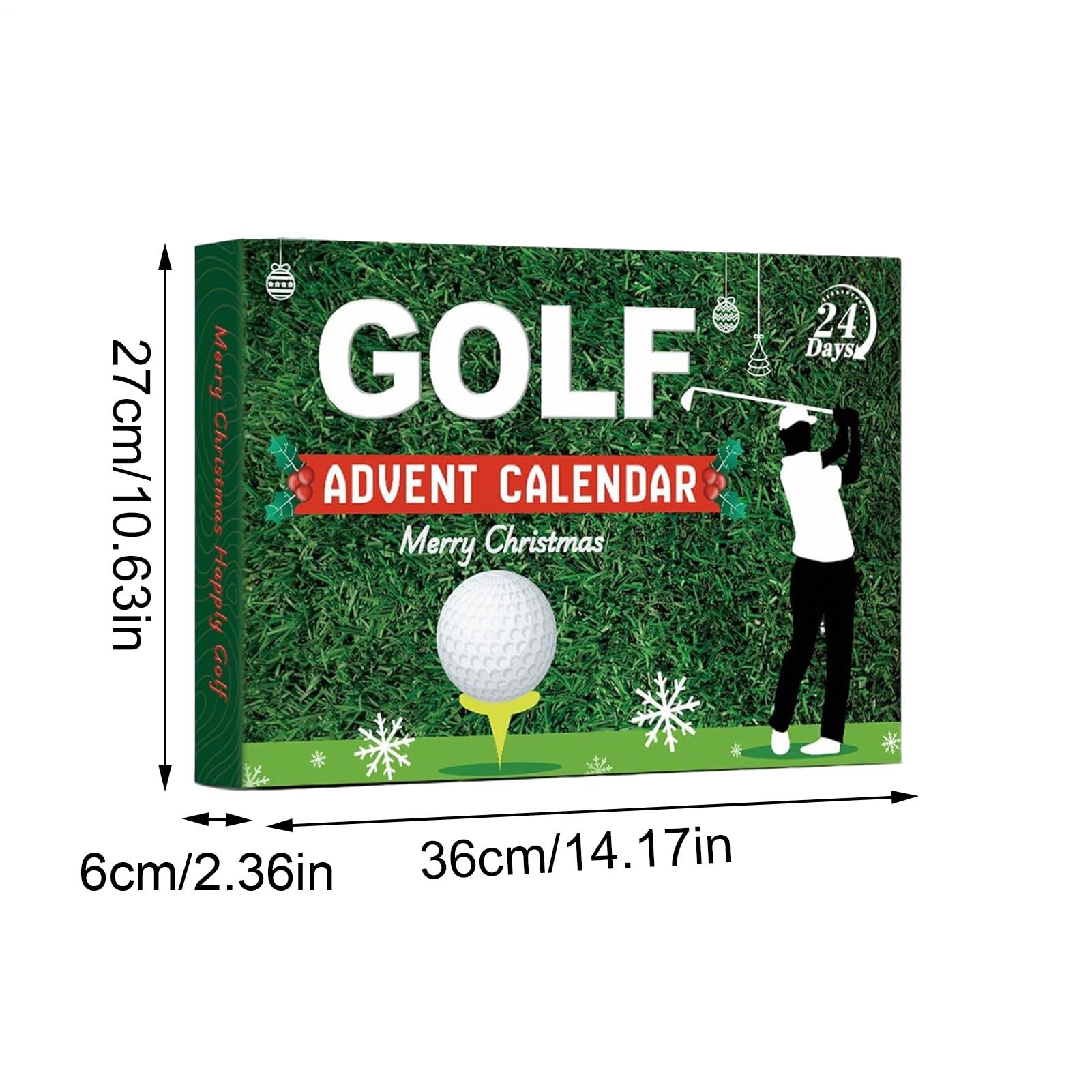 Adventskalender Countdown Golf-Themen 24 Boxen Zubehör Set Countdown