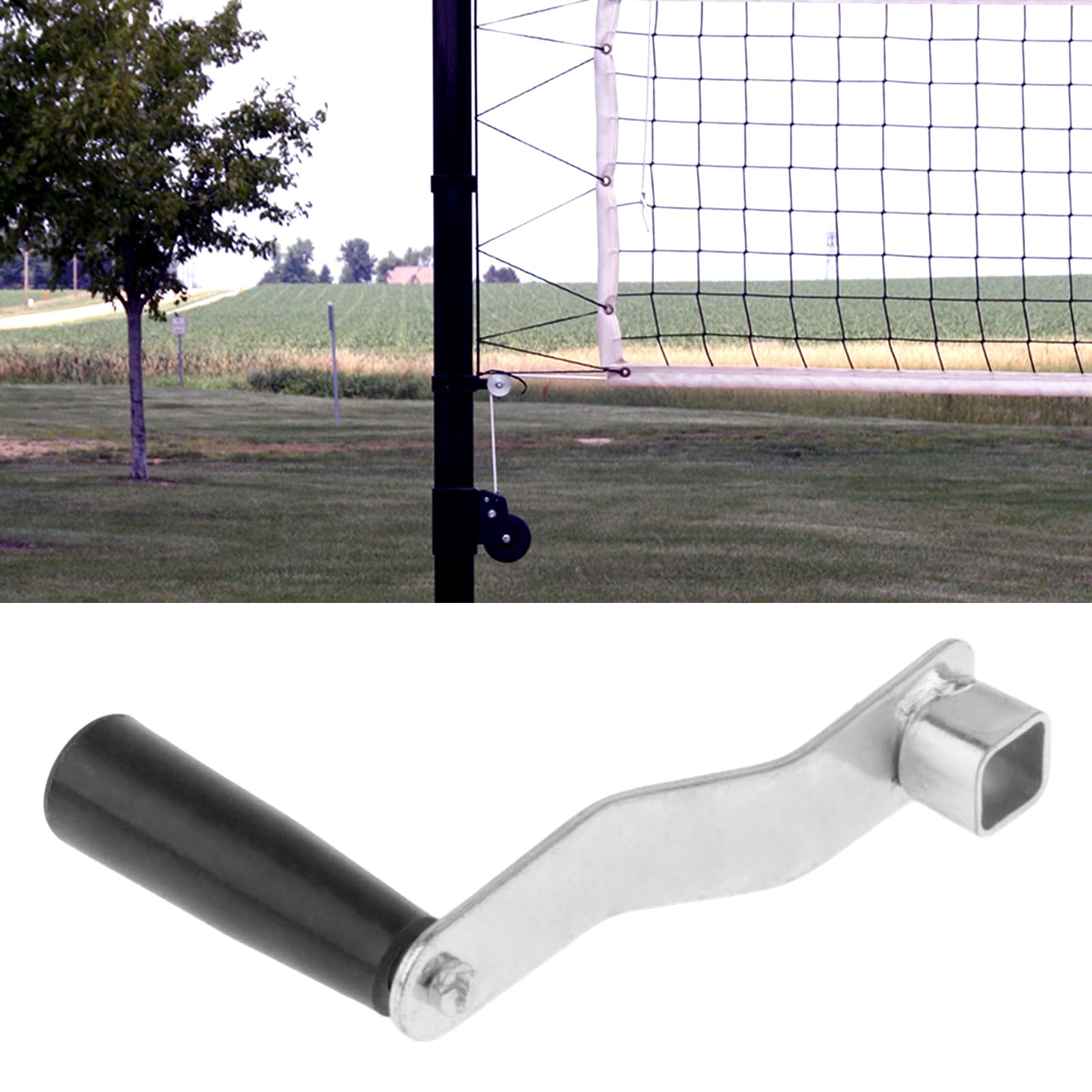 Manovella Per Rete Da Pallavolo - Sostituzione Del Dispositivo Di Tensione A Installazione Facile - Maniglia Tensionatore Rete Da Pallavolo,Per Campo Da Badminton Con Per Sport Esterno Su