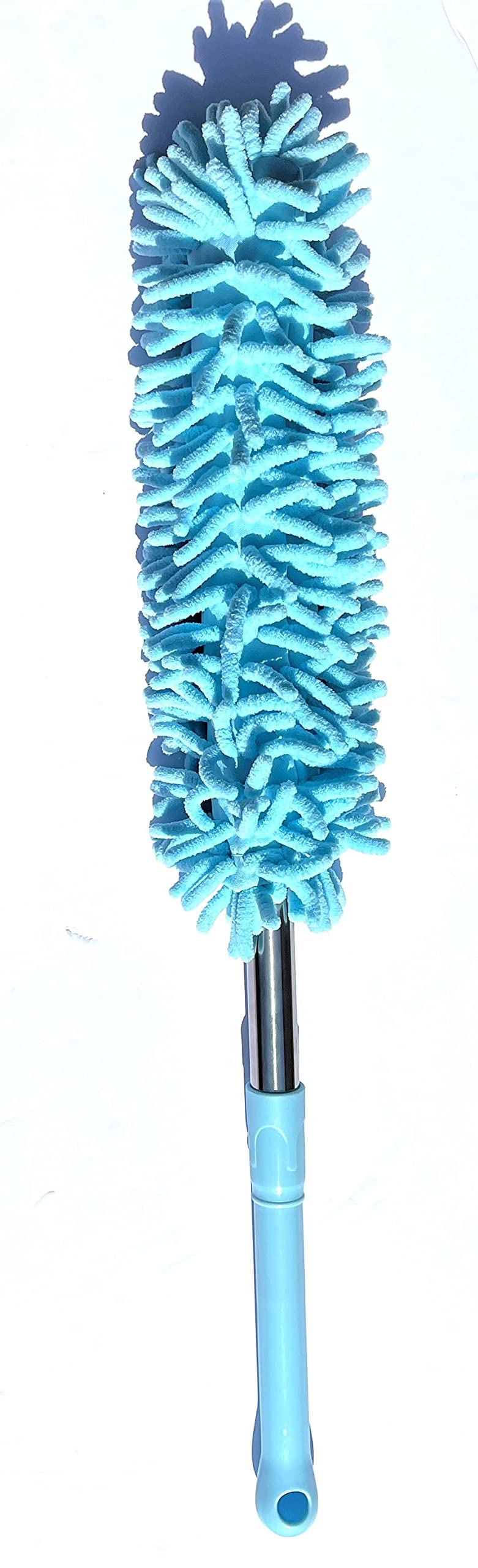 Microfiber Duster Extension Washable Cleaning Car Window Furniture Office Blue