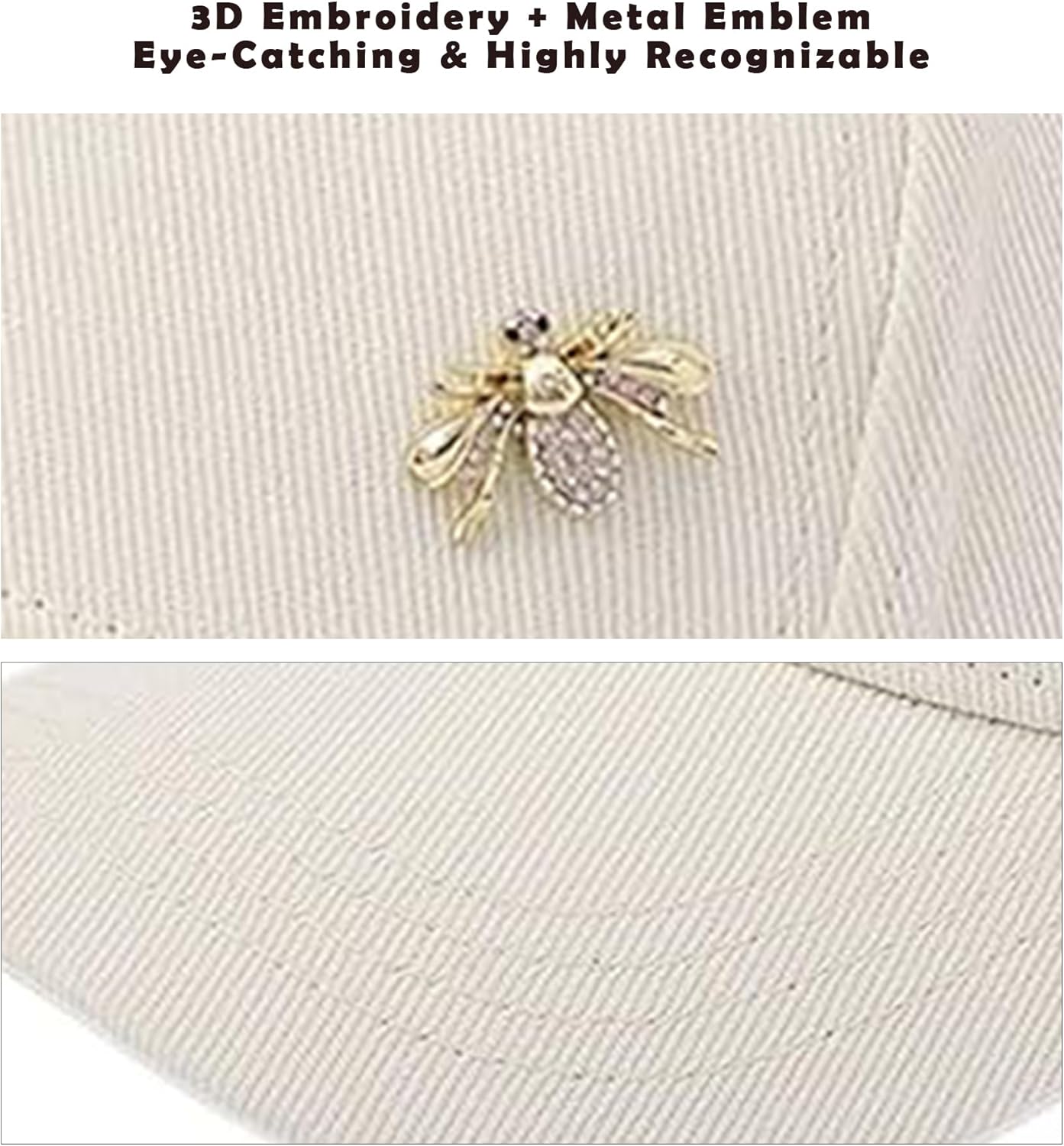 Baseball Cap Men Metal Badge Cotton Baseball Hat Women Embroidery Sports Running Golf Dad Trucker Hats