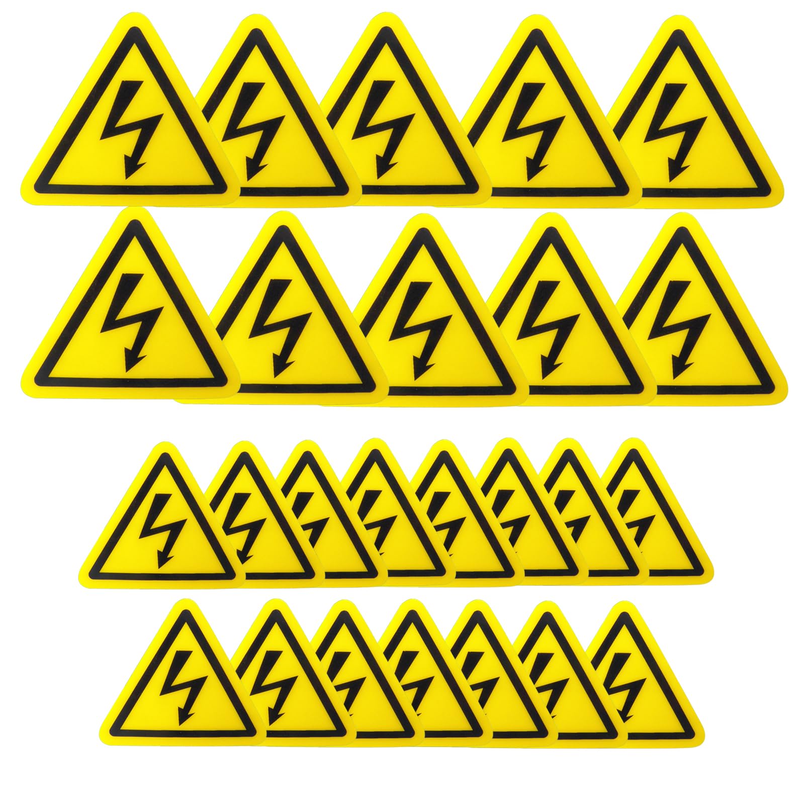25 Elektro-Warnaufkleber – Achtung Hochspannung! 5 & 10 Cm, Selbstklebend, Wetterfest – Für Innen & Außen