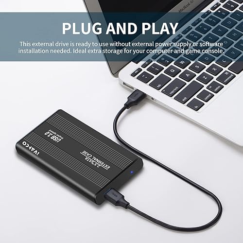 Miniatura 3 de IVAHCO Disco duro externo portátil ultra delgado de 750 GB de 25 pulgadas USB 30 HDD de almacenamiento compatible con PC Mac escritorio laptop Xbox