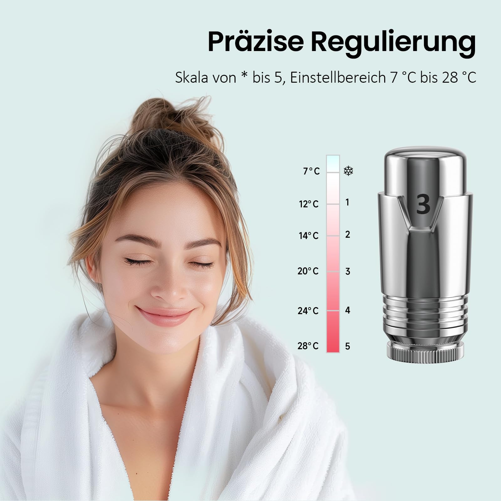 S'AFIELINA Multiblock Termoarredo Radiatore Cromato 1 Pezzo | Valvola Termostatica per Scaldasalviette e Termosifone, Attacco Parete o Pavimento, Tubi Rame 15 mm e Plastica 16 mm