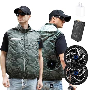 Amazon.co.jp: [Gumoch] ファン付き作業服 空調作業服 ファン