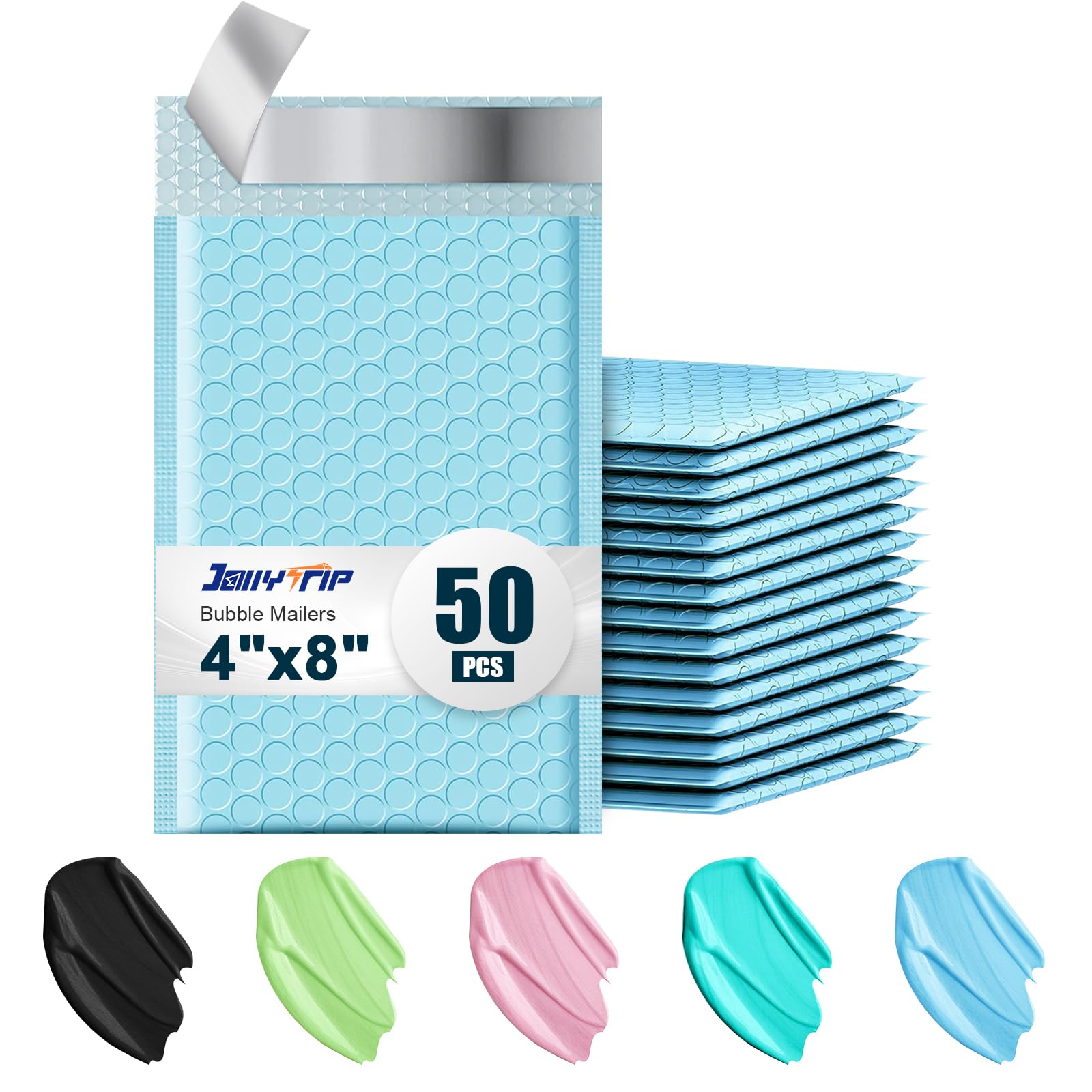 JollyTrip Light Blue Bubble Mailers