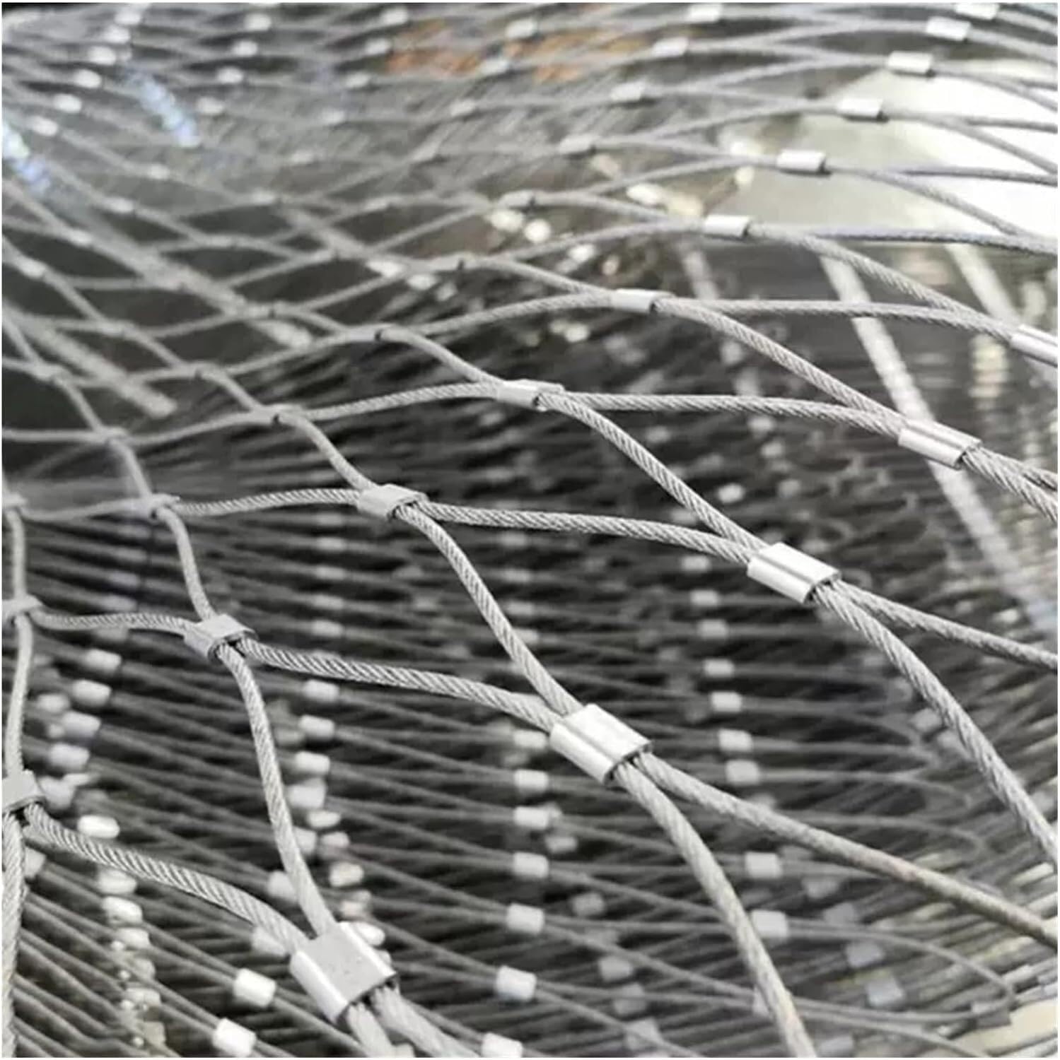 JvFbjLF Mesh Hole Plant Climbing Net, Kindergarten Play Equipment Safety Netting, Flexible Impact Resistance Animal Barrier