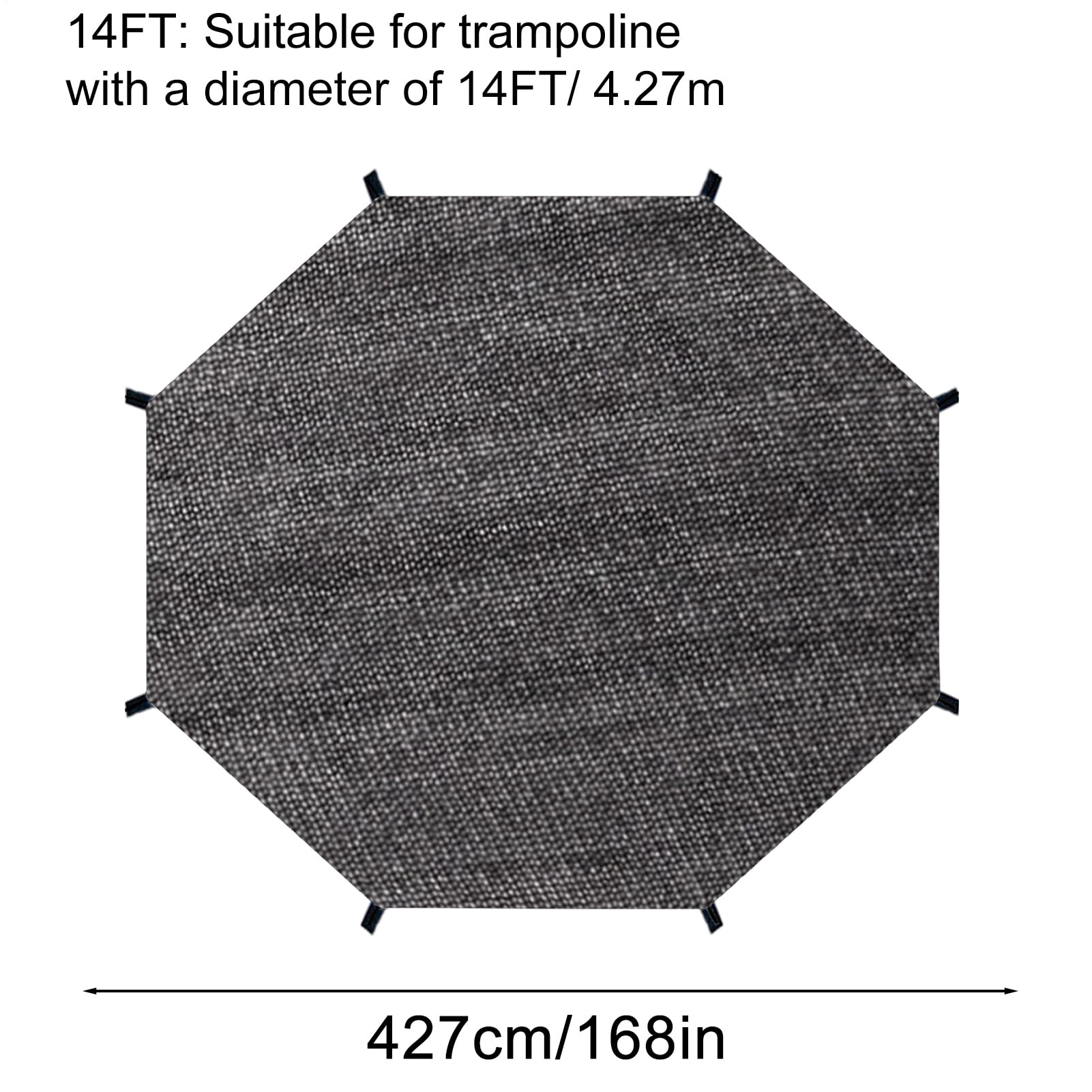 Parasol redondo para cama elástica, cubierta de toldo para cama elástica, accesorios de protección solar para fiestas de cumpleaños, eventos comunitarios, picnics, patios traseros